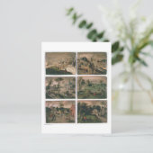 年の十二ヶ月：一月、二月 ポストカード (スタンド正面)