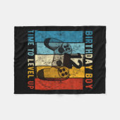 年の古い誕生日男の子レベル12th Birに12時間 フリースブランケット (正面(横))