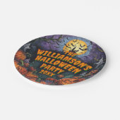 年の名前の追加ハローウィンパーティ7" ペーパープレート (アングル)