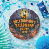 年の名前の追加ハローウィンパーティ9" ペーパープレート (パーティー)