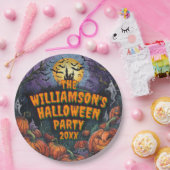 年の名前の追加ハローウィンパーティ9" ペーパープレート (パーティー)