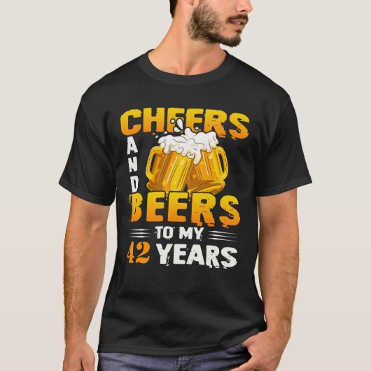 年の応援と私の誕生日ギフトへのビール Tシャツ (正面)