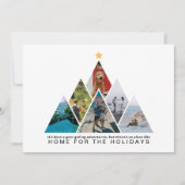 年の旅の写真コラージュ ホームフォーザホリデー シーズンカード (正面)