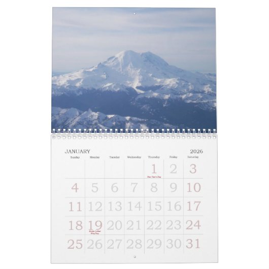 年の旅行 カレンダー (1月 2026)