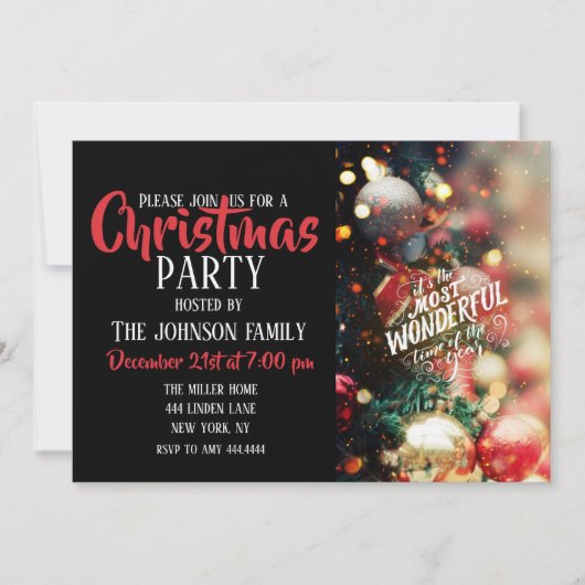 年の時刻 招待状 (正面)