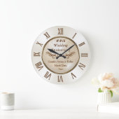 年の時計記念日のギフトによる記念日のギフト ラージ壁時計 (ホーム)