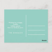 年の最も素晴らしい時間 |青い休日の写真 ポストカード (裏面)