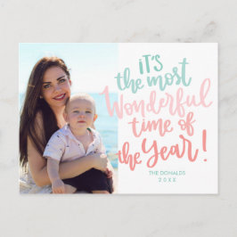 年の最も素晴らしい時間 |青い休日の写真 ポストカード