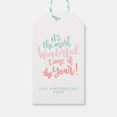 年の最も素晴らしい時間 | BLUE HOLIDAY ギフトタグ (正面)