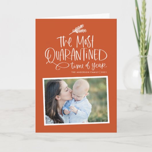 年の最も隔離された時間オレンジ色の写真 シーズンカード (正面)