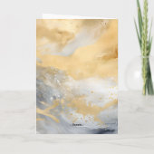 年の最も魔法の時間クリスマスカード金ゴールド カード (裏面)