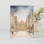 年の最も魔法の時間クリスマスカード金ゴールド シーズンカード (スタンド正面)