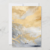 年の最も魔法の時間クリスマスカード金ゴールド シーズンカード (裏面)