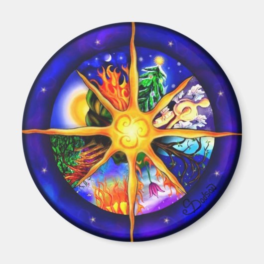 年の歯車 マグネット (正面)