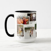 年の瞬間11家族の写真コラージュとキャプション マグカップ (左)