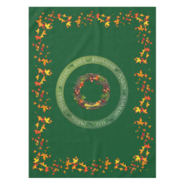 年の祭壇の布の秋の車輪 テーブルクロス