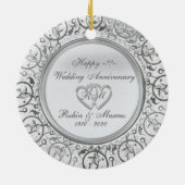 年の結婚記念日のオーナメントを挿入して下さい セラミックオーナメント (裏面)