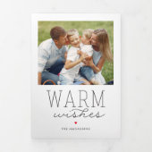 年の編集可能なカラー3折りのホリデーカード 三つ折り招待状 (カバー)