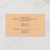 年の自然の女性そして季節 名刺 (裏面)