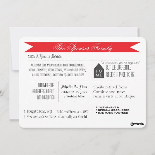 年の見直し シーズンカード (正面)