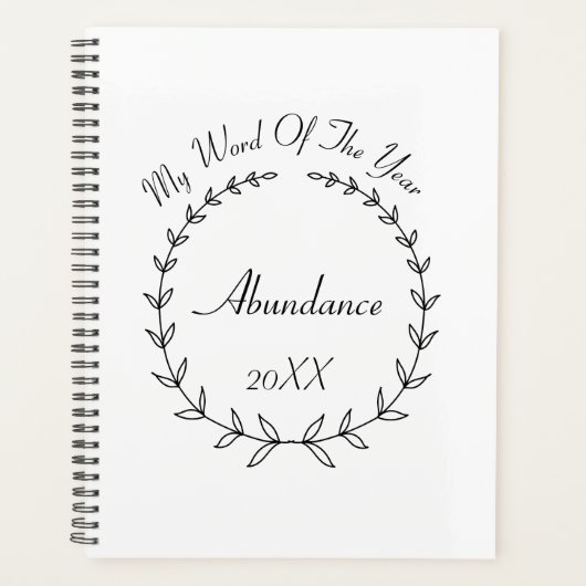 年の言葉 プランナー手帳 (正面)