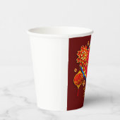 年の追加の名前の編集中国の文字20XX年 紙コップ (右)