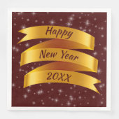 年の追加文字新年20xx金ゴールドリボン (正面)