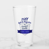 年の追加、生まれ誕生日マイルストーンギフト男性へ タンブラーグラス (正面)