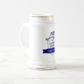 年の追加、生まれ誕生日マイルストーンギフト男性へ ビールジョッキ (正面左)