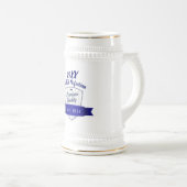 年の追加、生まれ誕生日マイルストーンギフト男性へ ビールジョッキ (正面右)