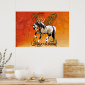 年の馬プリント ポスター (キッチン)