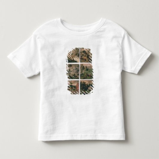 年の12か月: 1月、2月、 トドラーTシャツ (正面)