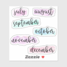 年の6ヶ月–7月から12月 – 水色