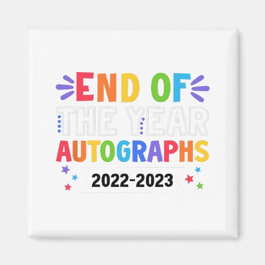 年のAutographs 2023先生最終日Autog マグネット (正面)