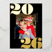 年はっきりした元年祝日写真金箔カード 箔シーズンカード (正面)