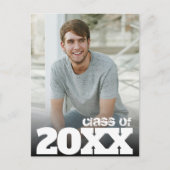 年はっきりした別写真卒業日保存 ポストカード (正面)