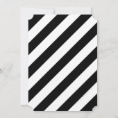 年はっきりした数ミニマル白黒30番目の招待状 招待状 (裏面)