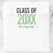 年はっきりした間のパーソナライズされた卒業 スクエアシール (バッグ)