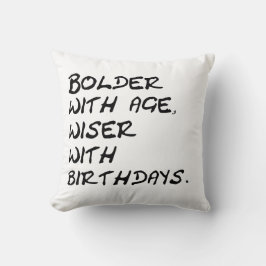 年はっきりした齢で、誕生日で賢い引用文 クッション