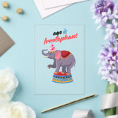 年は前髪が無い アクリル招待状 (インサイチュ (ウェディング))