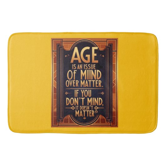 年は問題よりも気になる バスマット (正面)