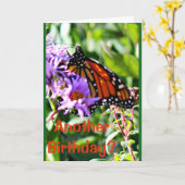 年は本当に蝶とフラッタバイカード カード (黄色い花)