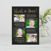 年まとめ 編集可能 カラー 新年の写真カード シーズンカード (スタンド正面)