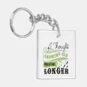 年よくはしゃぐ齢ユーモア キーホルダー (正面左)