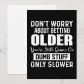 年をとることを心配しないで シーズンカード (正面/裏面)