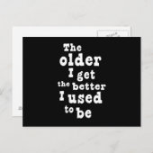 年をとれば取るほど楽になる ポストカード (正面/裏面)