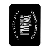 年をパーソナライズインスパイアして意欲を起こ実現する マグネット (縦)