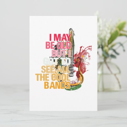 年を取ったかも知れぬ得が得皆に会えカッコいいる サンキューカード (スタンド正面)