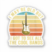 年を取ったかも知れぬ得が見物すカッコいいる シール (正面)