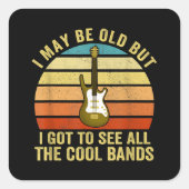 年を取ったかも知れぬ得が見物すカッコいいる スクエアシール (正面)